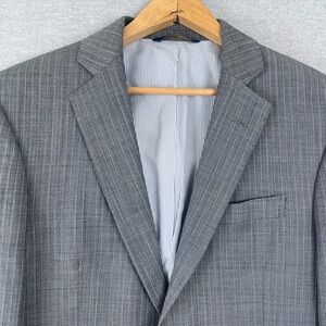 Brooks Brothers Gray Pinstripe Explorer Regent Fit Sport Coat Wool 36SH
